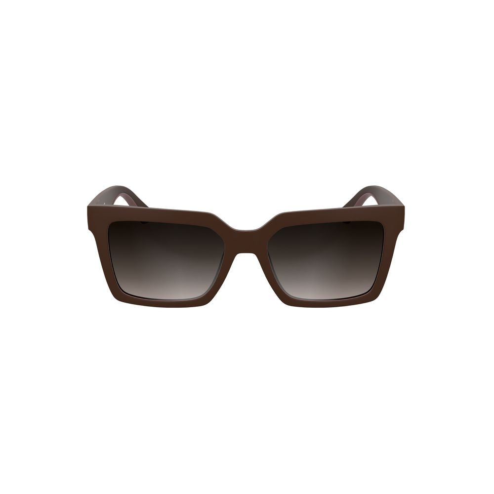 Lunettes de soleil Calvin Klein rouges en tissu biosourcé