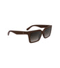 Lunettes de soleil Calvin Klein rouges en tissu biosourcé