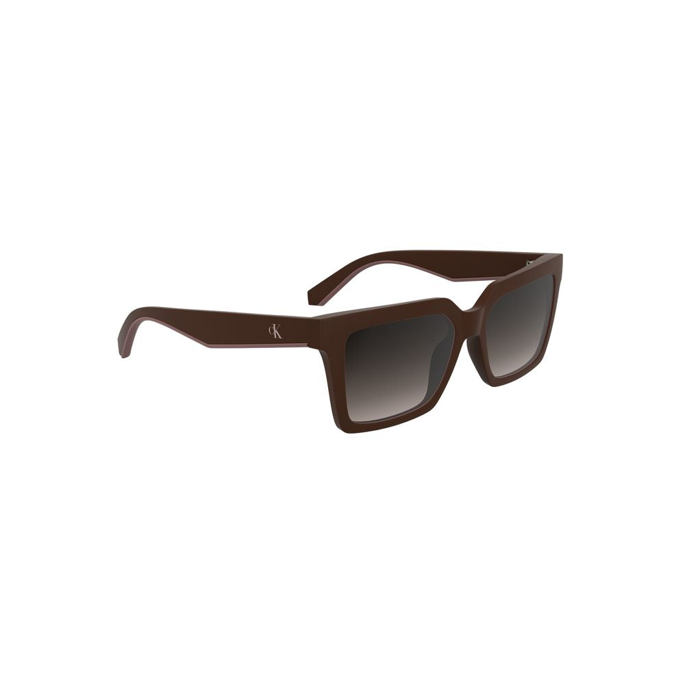 Lunettes de soleil Calvin Klein rouges en tissu biosourcé