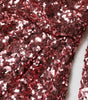 Dolce & Gabbana Pink Sequin Statement Nylon Midi V-Neck Dress