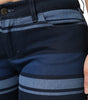 Dolce & Gabbana Blue Striped Cotton Stretch Denim Jeans
