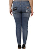 Dolce & Gabbana Blue Tattered Cotton Low Waist Denim Jeans