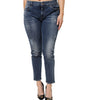 Dolce & Gabbana Blue Washed Cotton Low Waist Denim Jeans