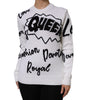 Dolce &amp; Gabbana White Wool Knit Crew Neck Pullover Sweater
