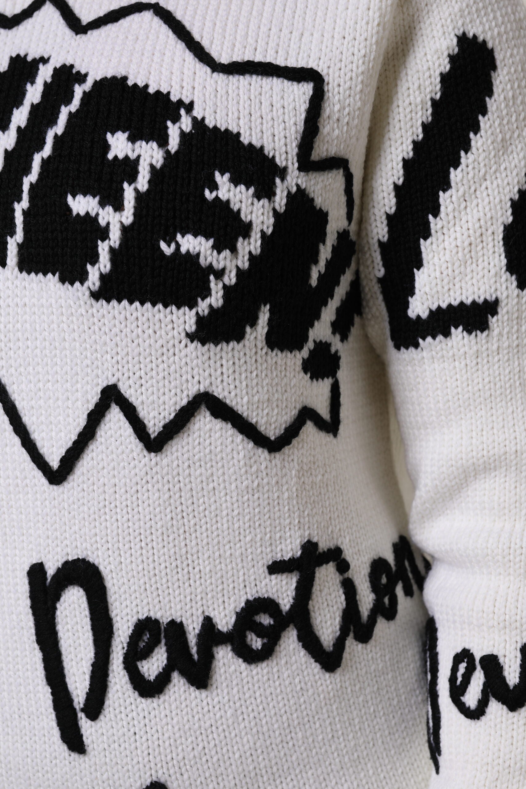 Dolce &amp; Gabbana White Wool Knit Crew Neck Pullover Sweater