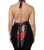 Dolce & Gabbana Multicolor Halter Party Evening Cropped Top