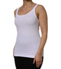 Dolce & Gabbana White Cotton Round Neck Sleeveless Tank Top