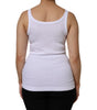 Dolce & Gabbana White Cotton Round Neck Sleeveless Tank Top