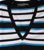 Dolce & Gabbana Multicolor Stripes Long Sleeves V-neck Top