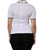 Dolce & Gabbana White Cotton Short Sleeves Collared Polo Top