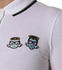 Dolce & Gabbana White Cotton Short Sleeves Collared Polo Top