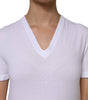 Dolce & Gabbana White Cotton Short Sleeves V-Neck Top T-shirt