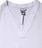 Dolce & Gabbana White Cotton Short Sleeves V-Neck Top T-shirt