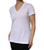 Dolce & Gabbana White Cotton Short Sleeve V-Neck Top T-shirt