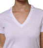 Dolce & Gabbana White Cotton Short Sleeve V-Neck Top T-shirt