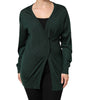 Dolce &amp; Gabbana Dark Green Cashmere Silk Cardigan Sweater