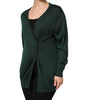 Dolce &amp; Gabbana Dark Green Cashmere Silk Cardigan Sweater