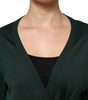 Dolce &amp; Gabbana Dark Green Cashmere Silk Cardigan Sweater