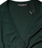 Dolce &amp; Gabbana Dark Green Cashmere Silk Cardigan Sweater