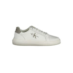 Baskets Calvin Klein en cuir blanc pour homme