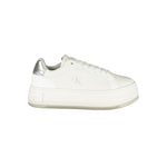 Baskets Calvin Klein en cuir blanc pour femme