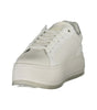 Baskets Calvin Klein en cuir blanc pour femme