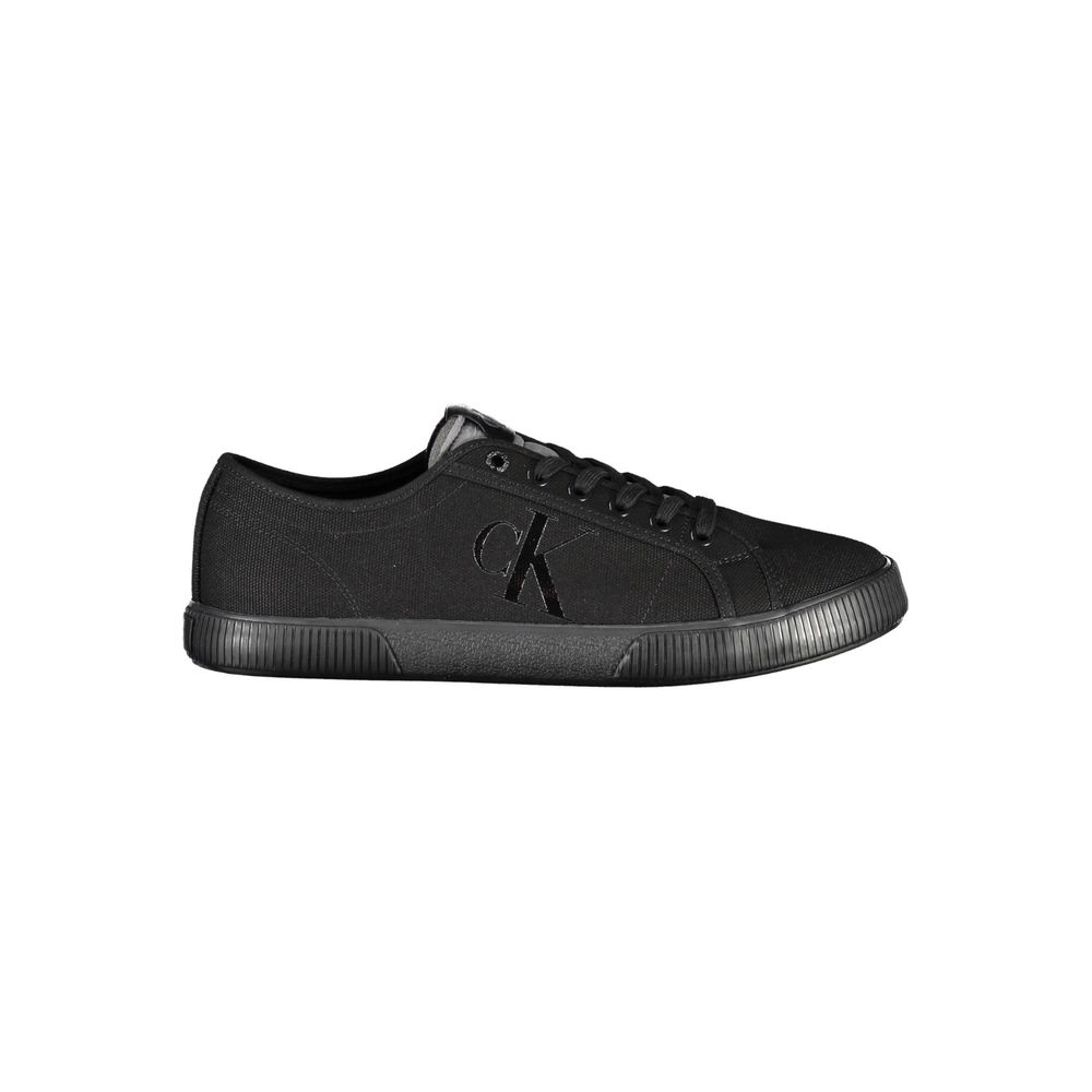 Baskets noires en coton Calvin Klein pour homme