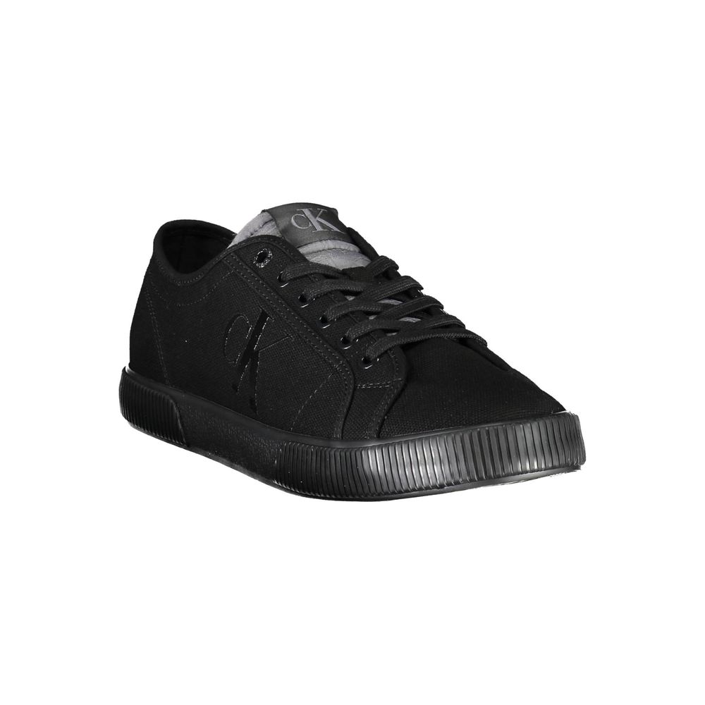 Baskets noires en coton Calvin Klein pour homme