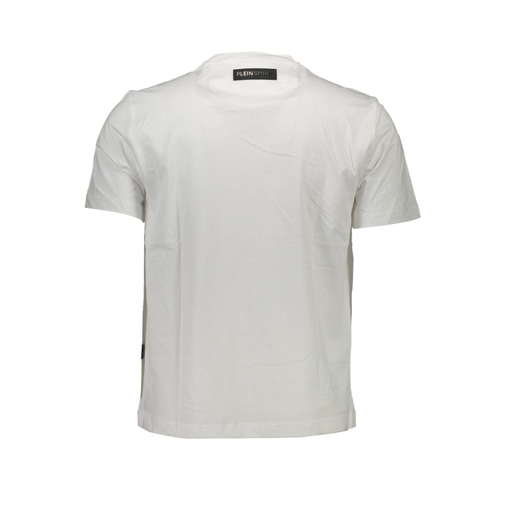 T-shirt homme en coton blanc Plein Sport