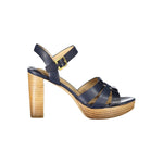 Sandale en cuir bleu Ralph Lauren