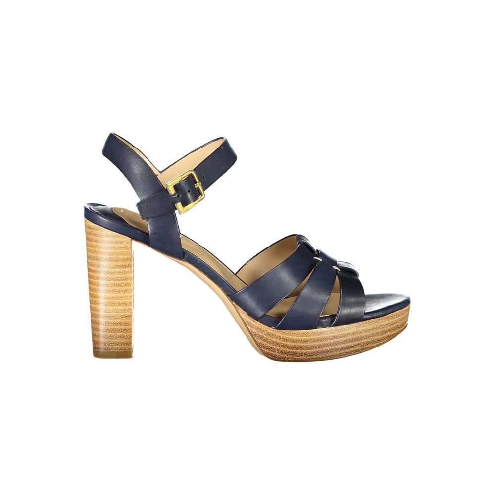 Sandale en cuir bleu Ralph Lauren
