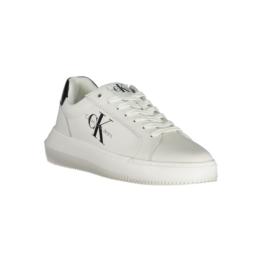 Baskets Calvin Klein Eco-Chic blanches à détails contrastés