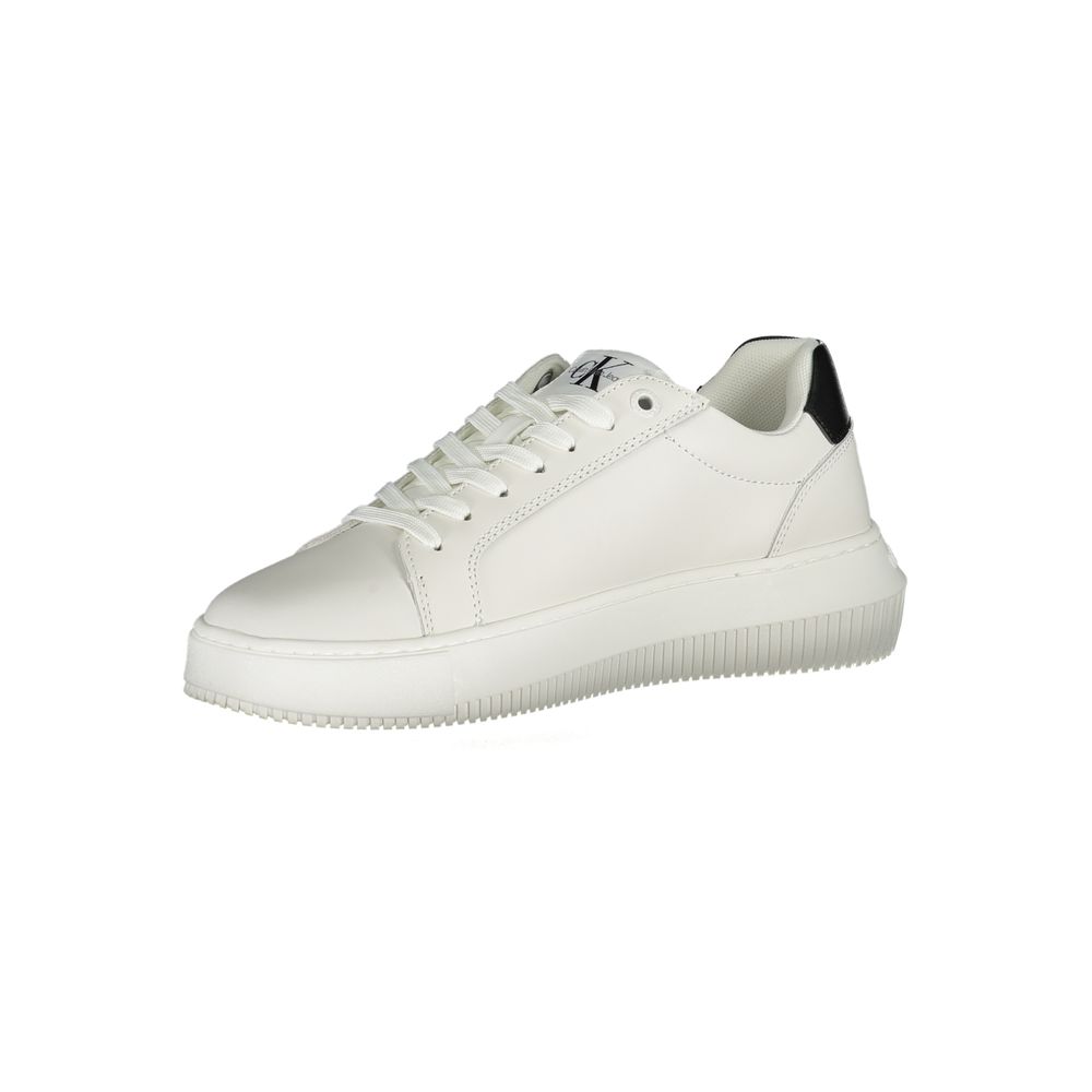 Baskets Calvin Klein Eco-Chic blanches à détails contrastés