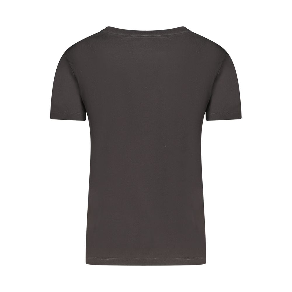 T-shirt noir en coton pour femme Calvin Klein