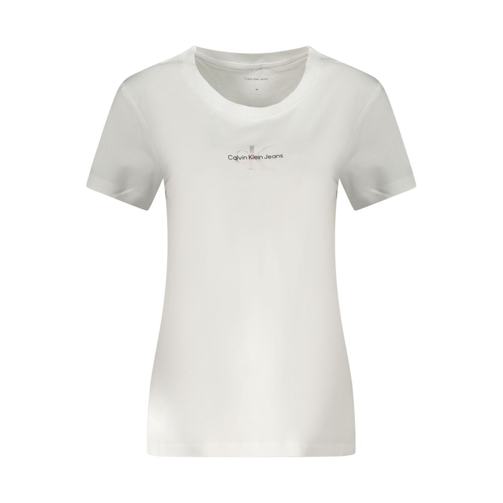 T-shirt femme en coton blanc Calvin Klein