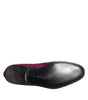 Dolce & Gabbana Purple Velvet Slip On Loafers Formal Shoes