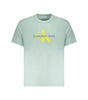 Calvin Klein Green Cotton Men T-Shirt