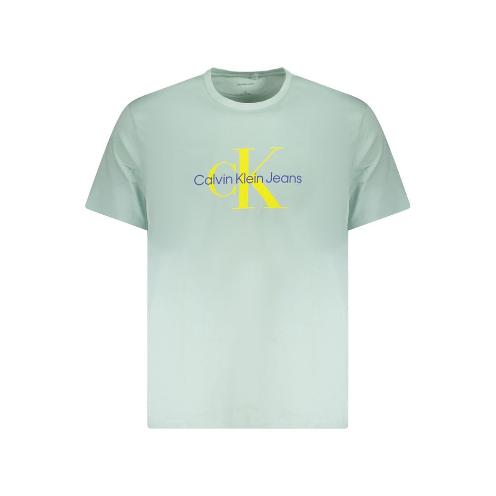 T-shirt homme en coton vert Calvin Klein