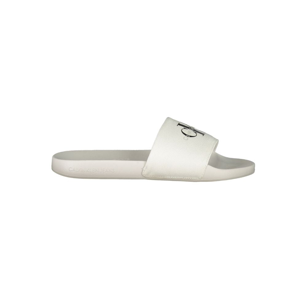 Sandale Calvin Klein en polyester blanc pour homme