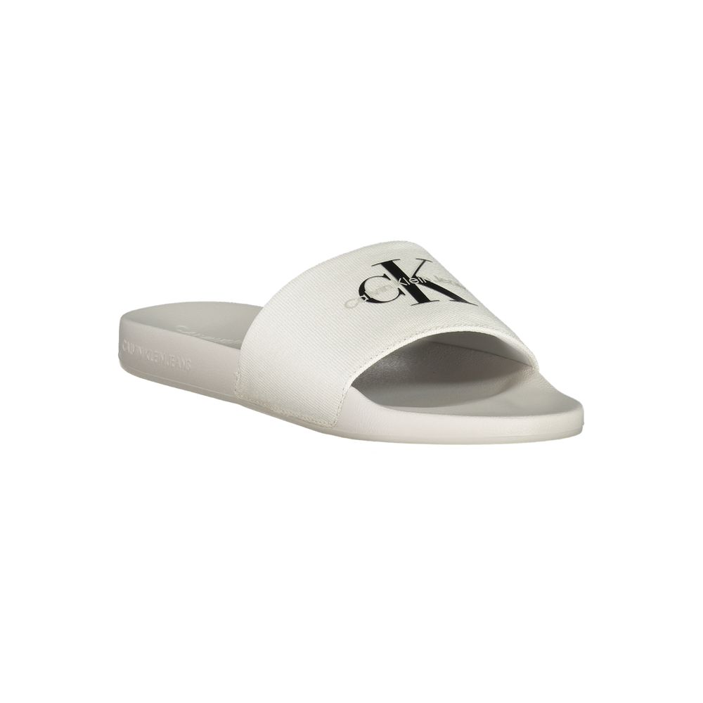 Sandale Calvin Klein en polyester blanc pour homme