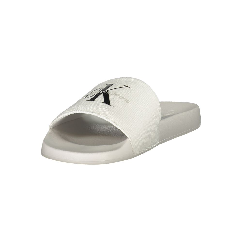 Sandale Calvin Klein en polyester blanc pour homme