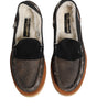 Dolce & Gabbana Brown White Calfskin Leather Loafers Shoes