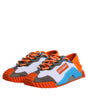 Dolce & Gabbana Multicolor Lace Up Low Top NS1 Sneakers Shoes