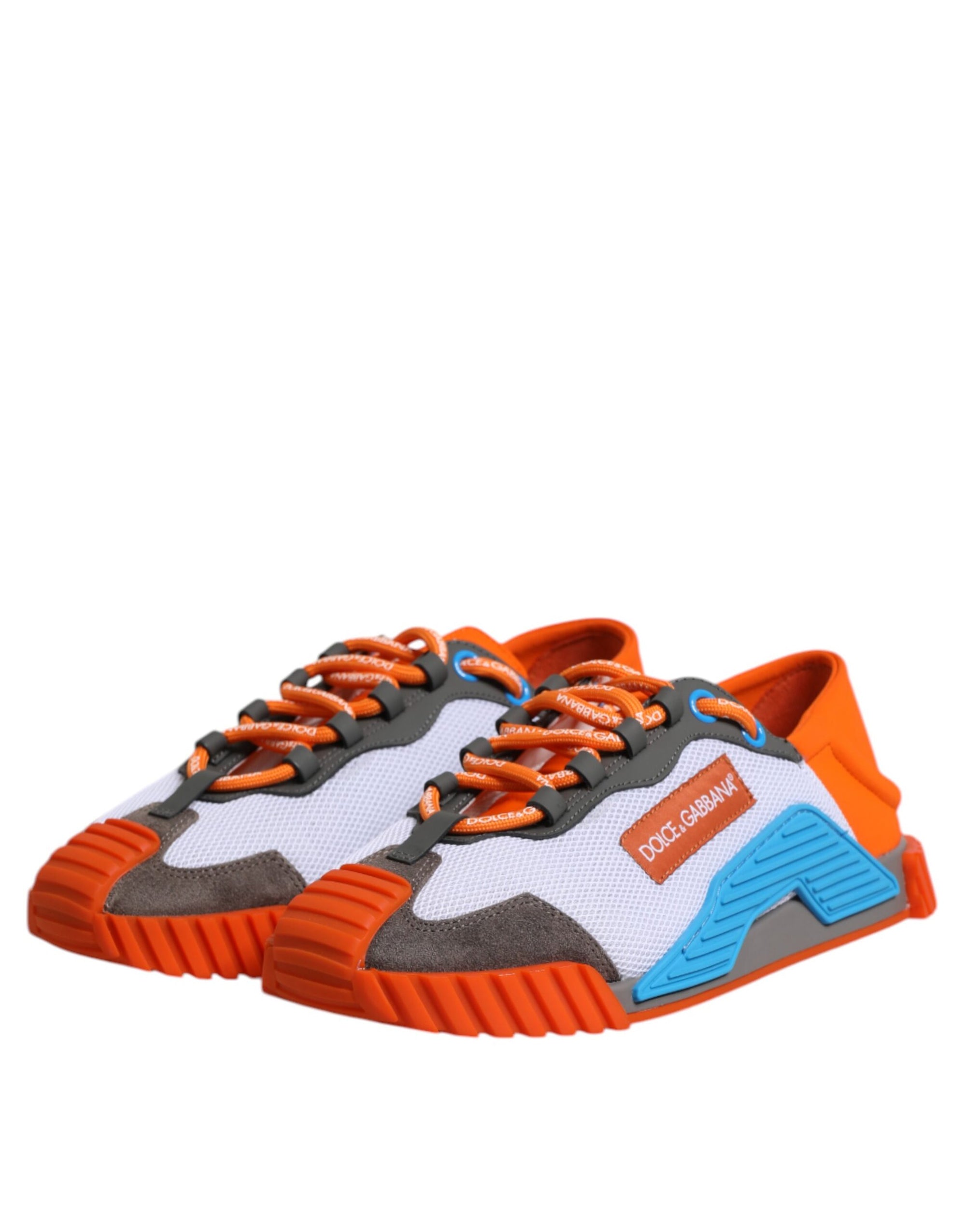 Dolce & Gabbana Multicolor Lace Up Low Top NS1 Sneakers Shoes