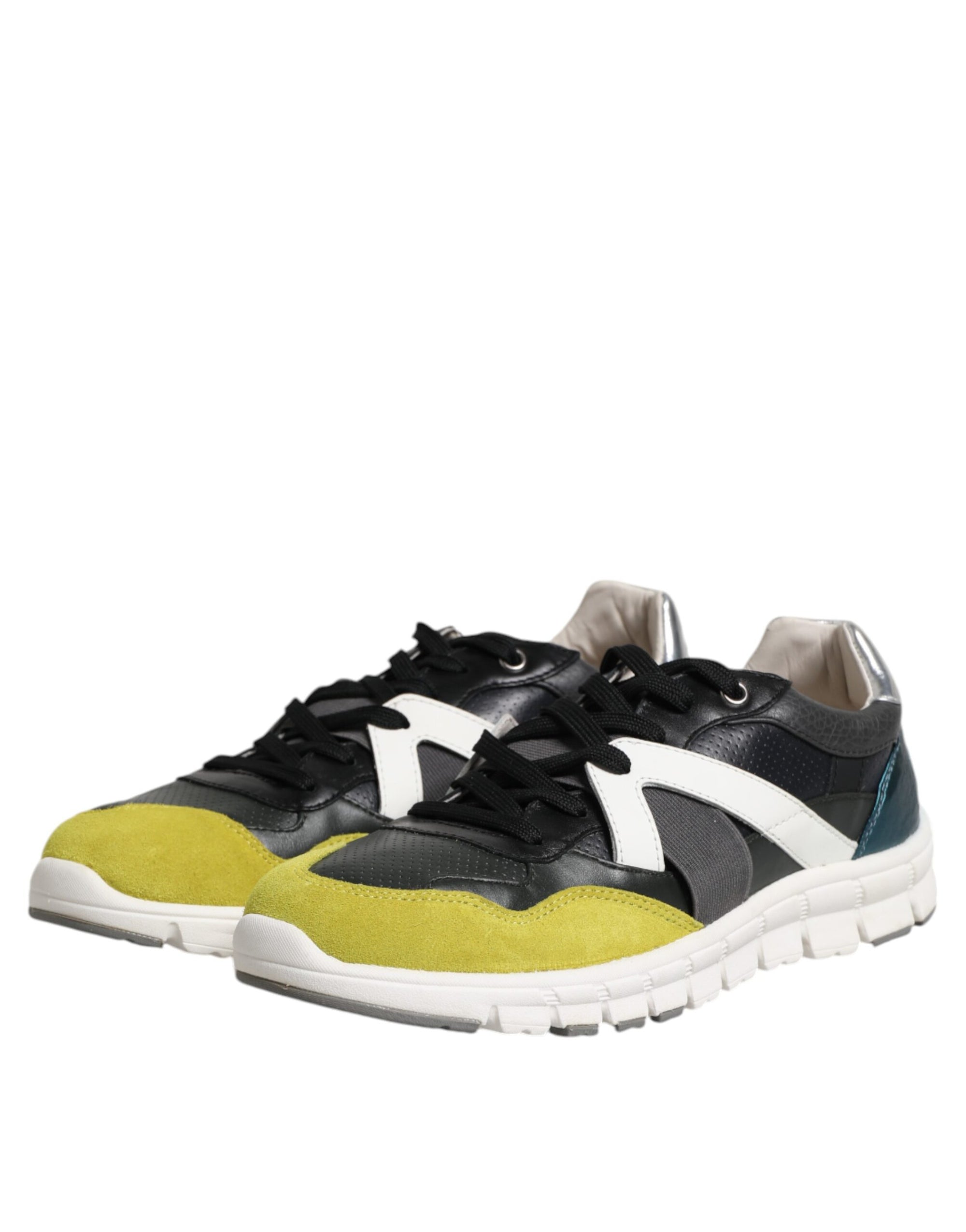 Dolce &amp; Gabbana Multicolor Lace Up Low Top Men Sneakers Shoes