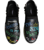 Baskets cloutées en cuir noir Dolce &amp; Gabbana à motif graffiti