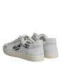 Dolce & Gabbana White London Calf Leather Men Sneakers Shoes