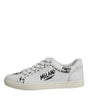 Dolce & Gabbana White London Calf Leather Men Sneakers Shoes