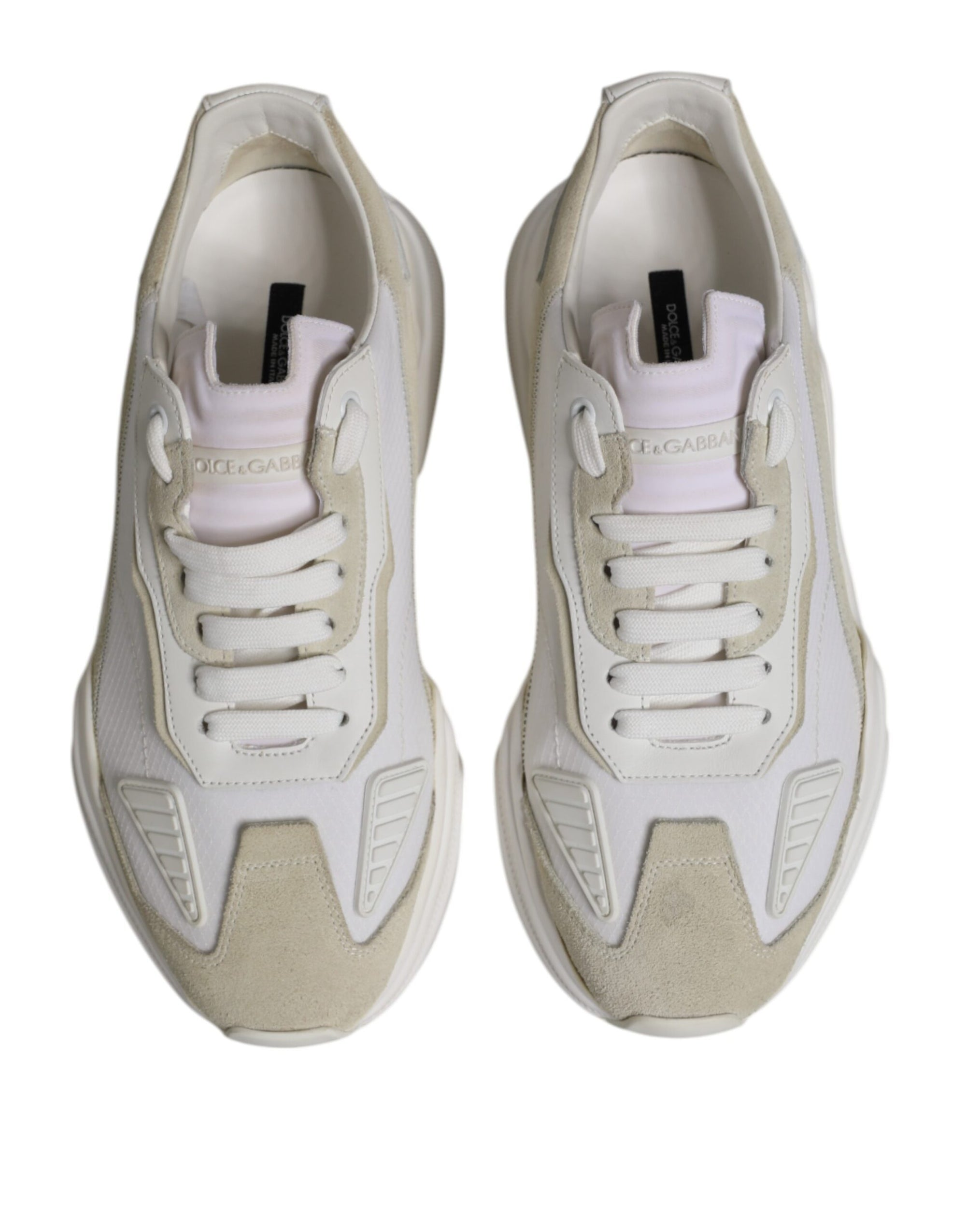 Dolce & Gabbana White Low Top Daymaster Men Sneakers  Shoes
