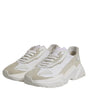Dolce & Gabbana White Low Top Daymaster Men Sneakers  Shoes